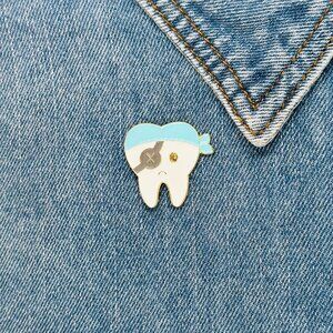 ⭐Oral Health Enamel Pins Lapel Badges Tooth Brooches Jewelry Tooth Fairy Dentist
